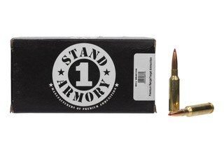 Stand 1 Armory 6.5 Creedmoor 140gr ELDM New Brass Ammo comes in a box of 20.